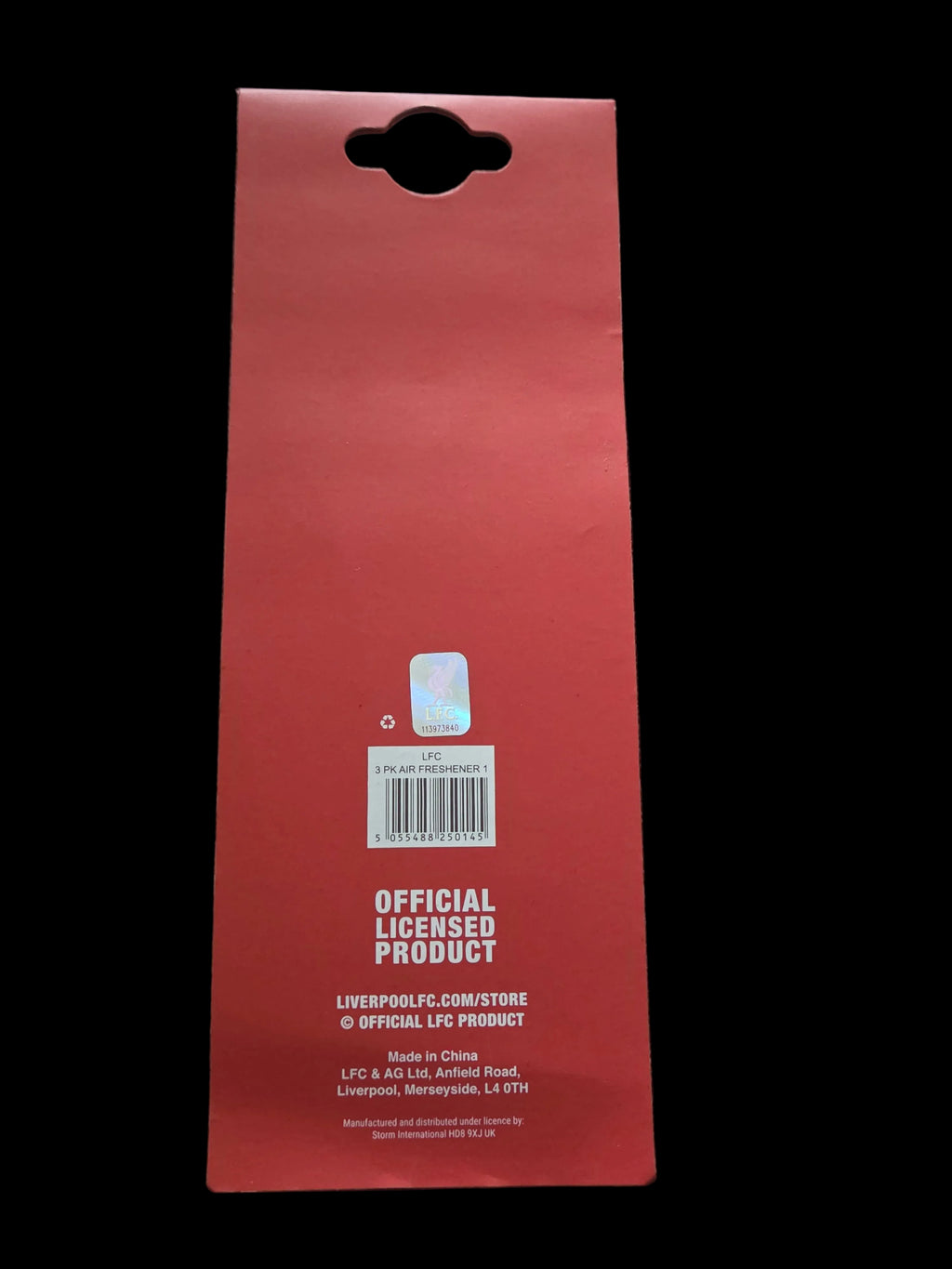 Liverpool FC 3 Pack Car Air Fresheners