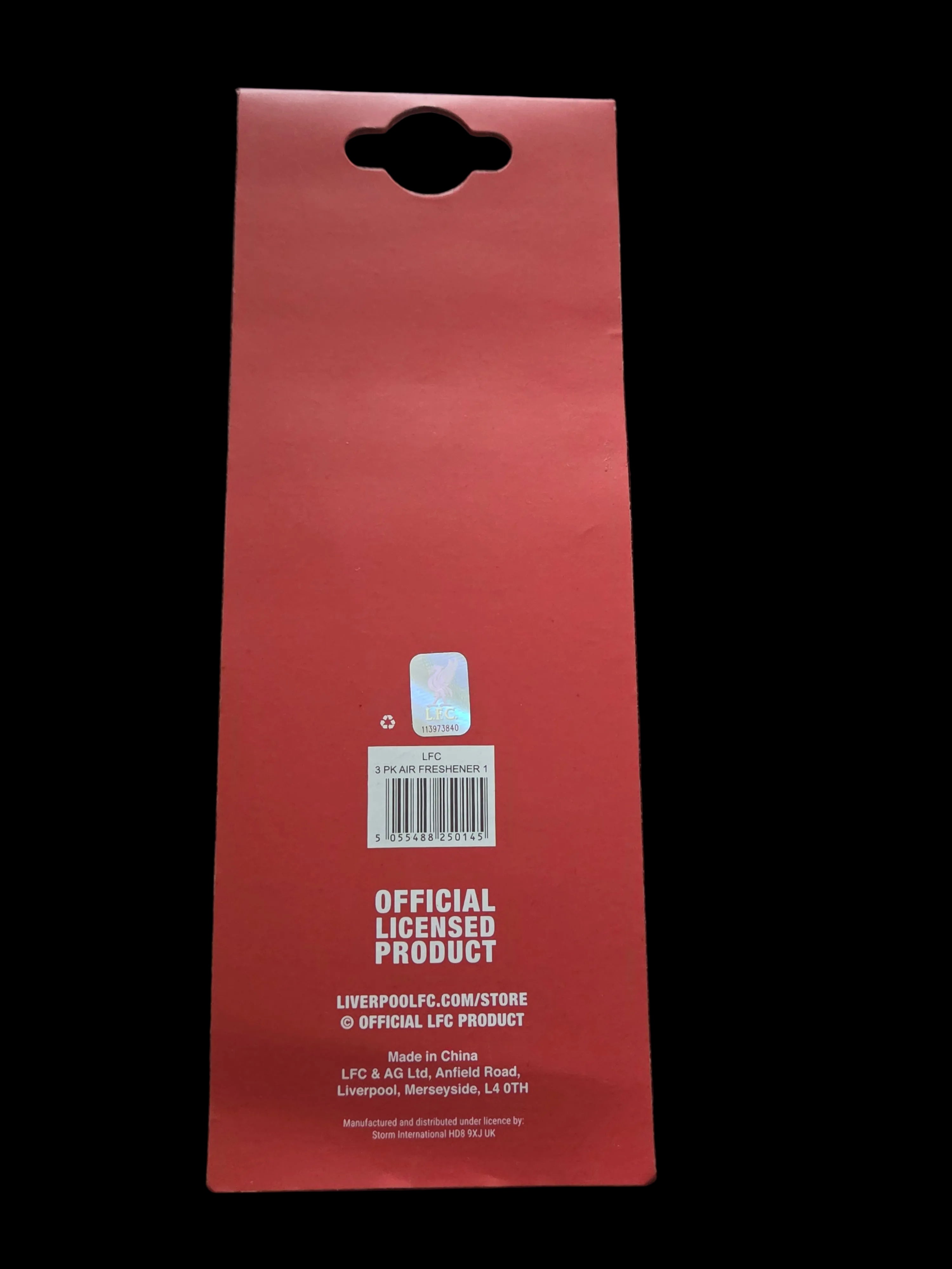 Liverpool FC 3 Pack Car Air Fresheners