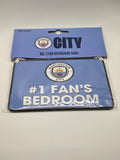 Official Manchester City FC '#1 Fan's Bedroom' Metal Sign