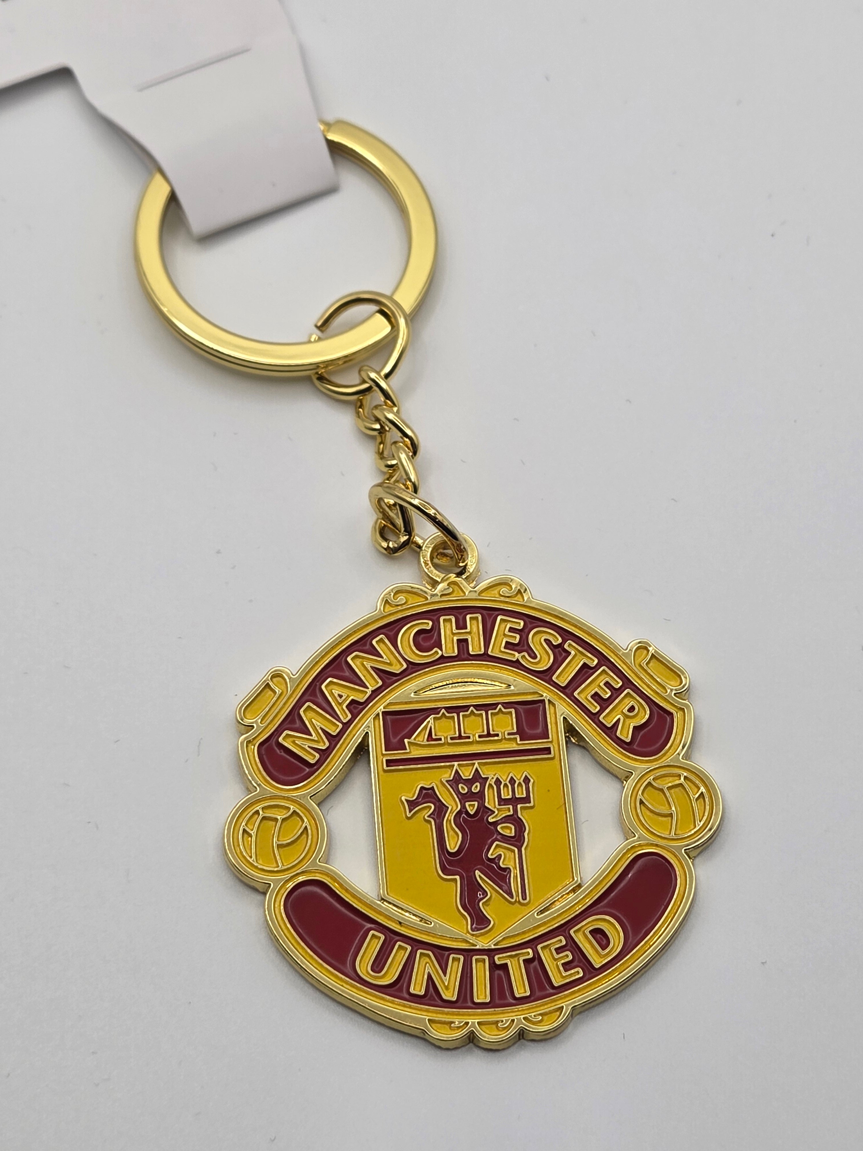 Official Manchester United FC Metal Crest Keyring