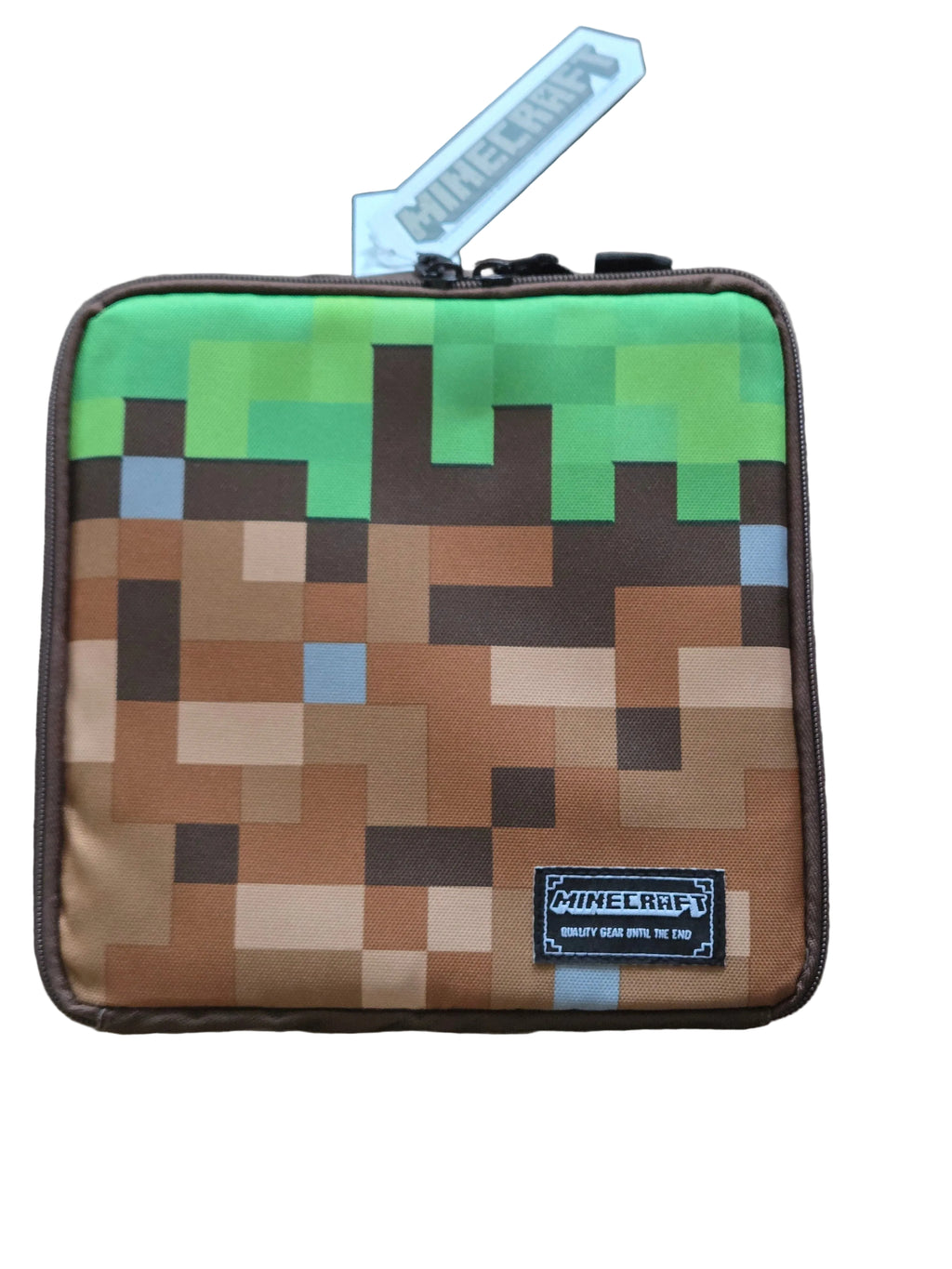 Minecraft Grass Block Insulated Lunch Bag