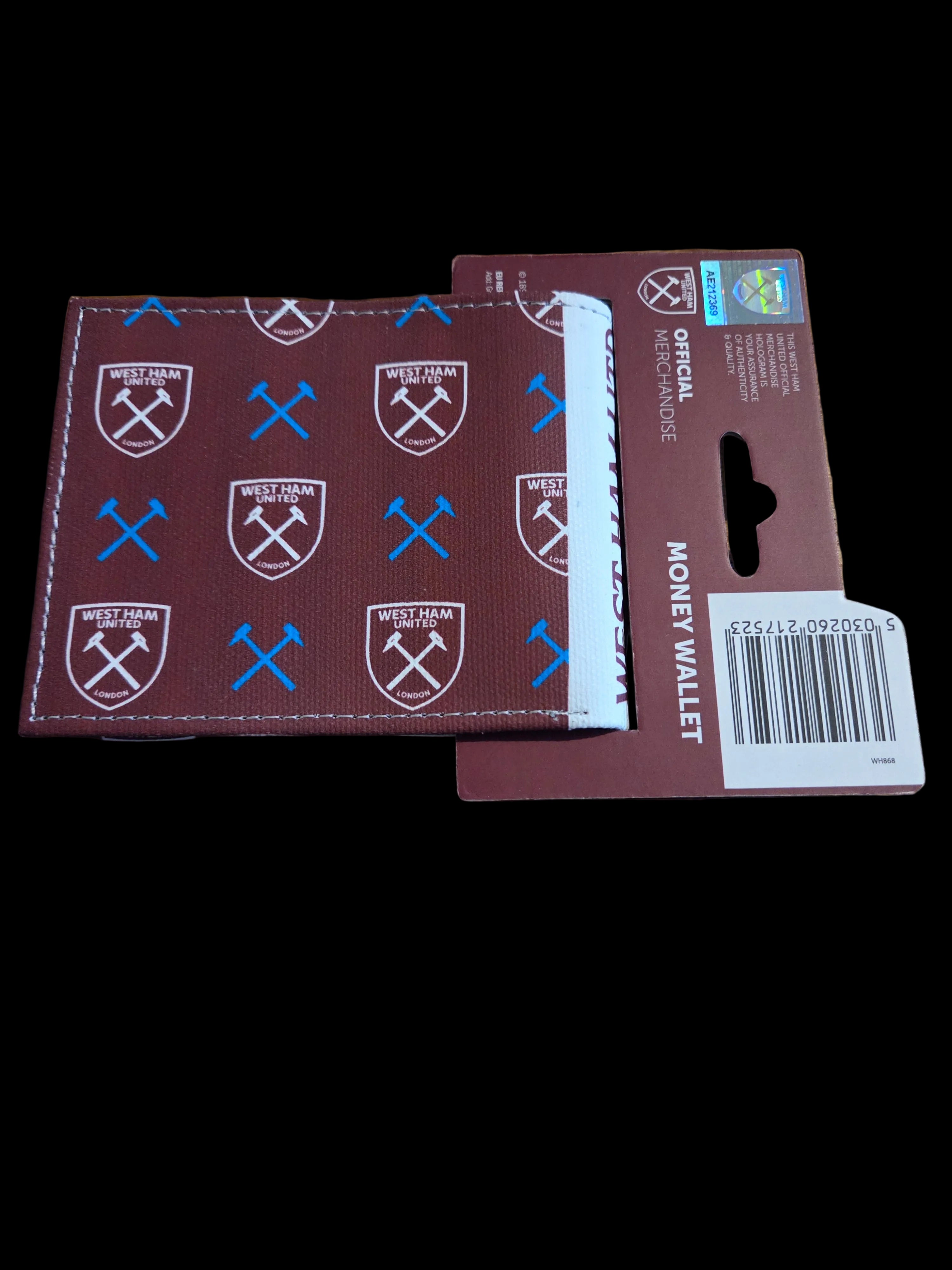 West Ham United Brushed Canvas Bifold Wallet