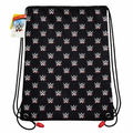 WWE Logo Black Drawstring Bag