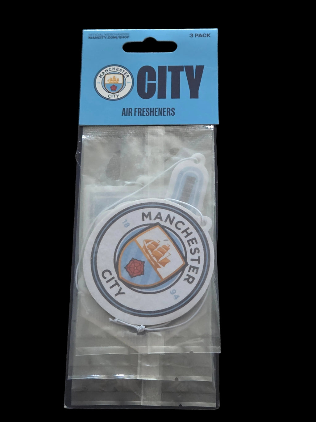 Manchester City FC 3 Pack Car Air Fresheners