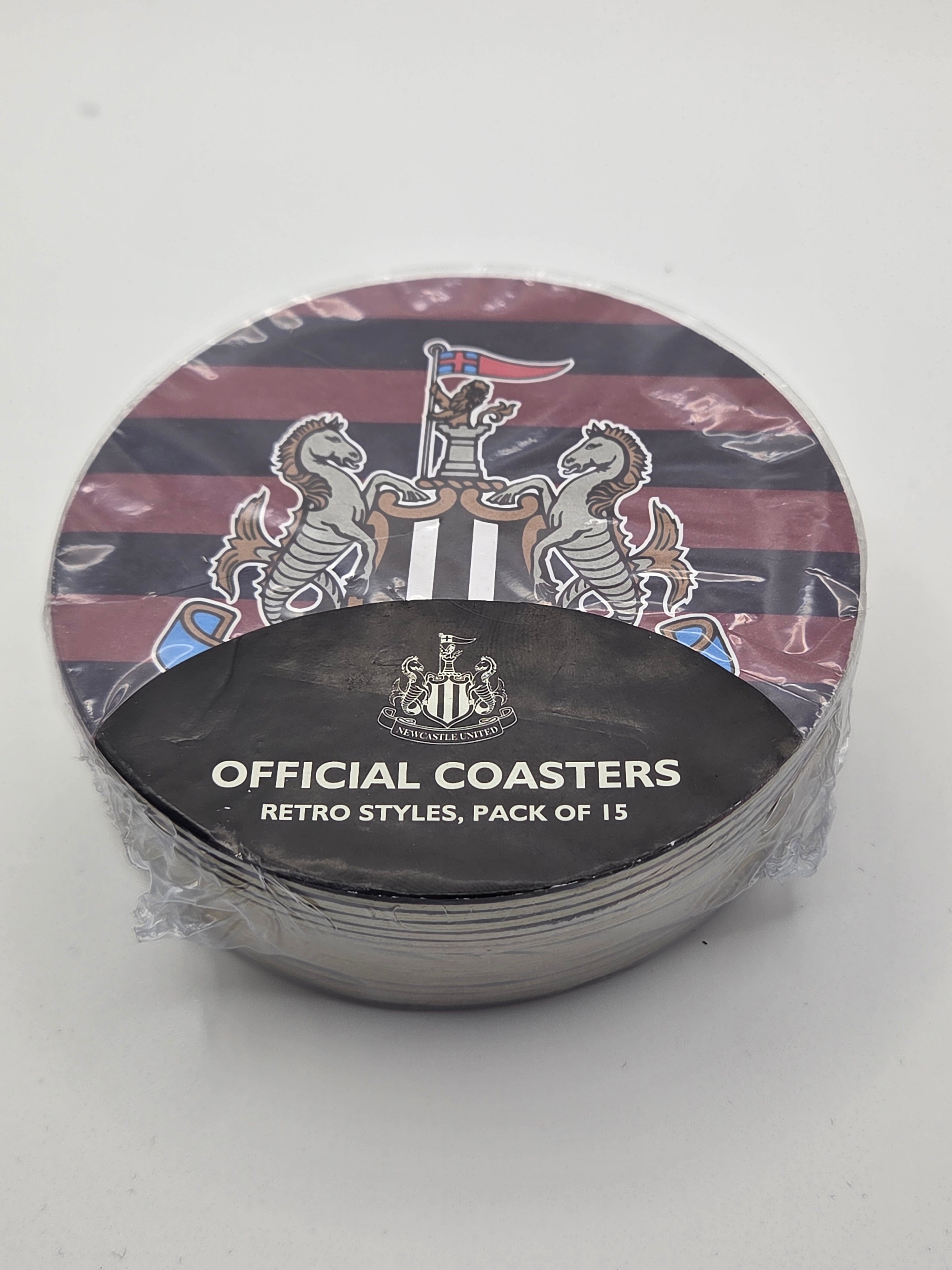 Official Newcastle United 15 pack Beer Mat Coasters.