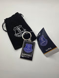 Official Everton FC Metal Keyring with Velvet Bag