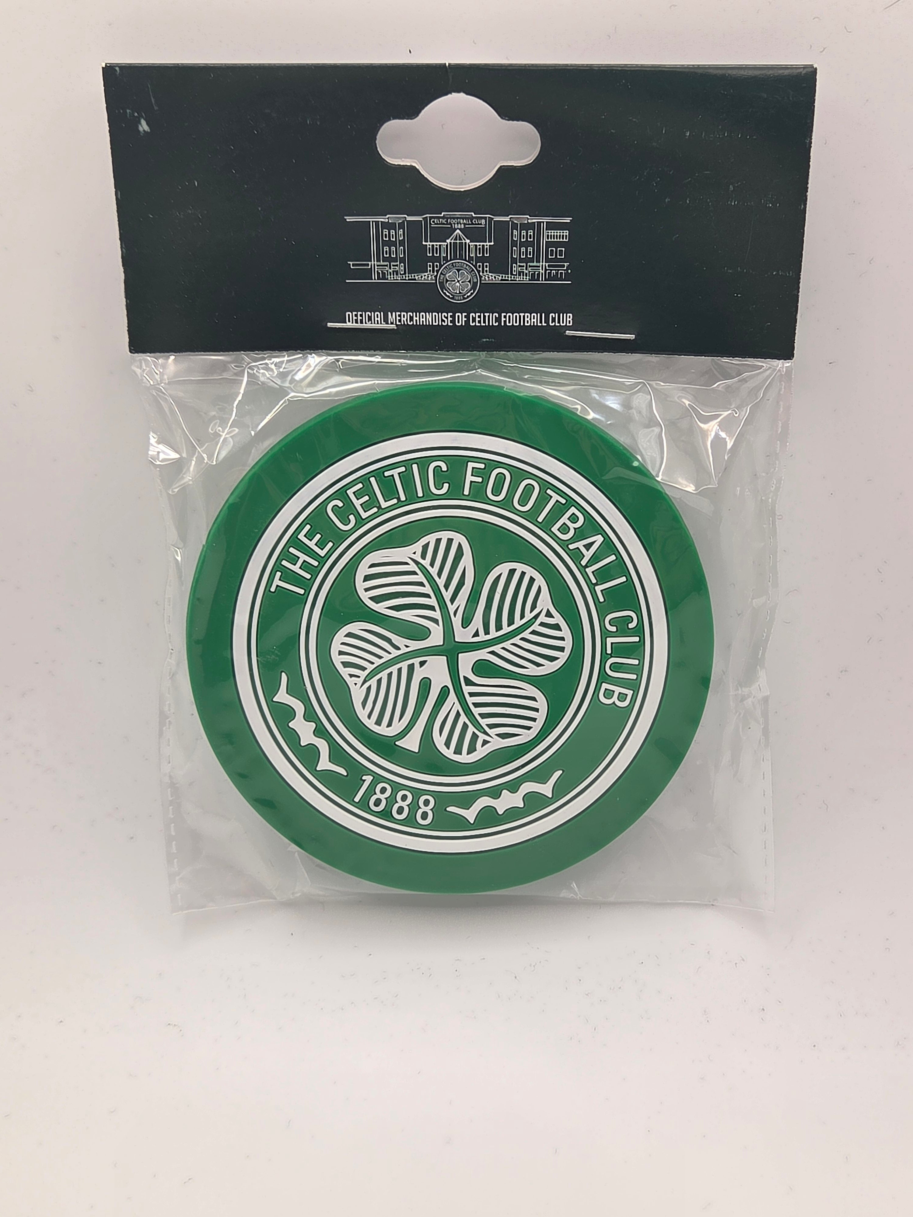 Official Celtic FC 2 Pack Rubber Coasters.