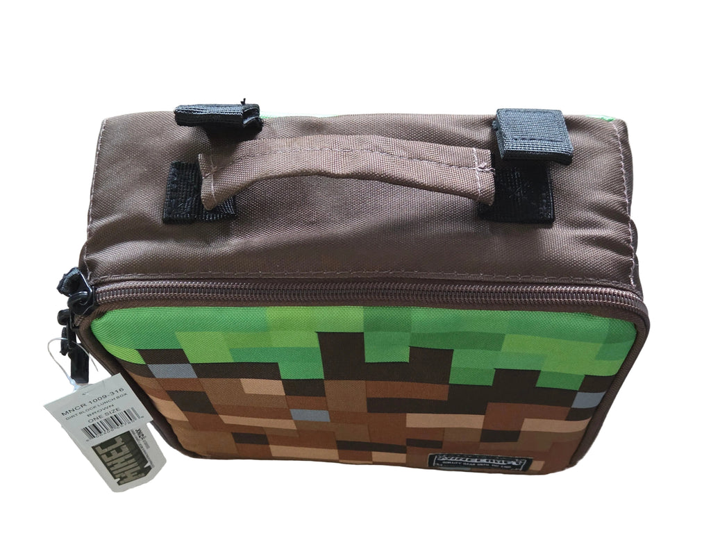 Minecraft Grass Block Insulated Lunch Bag