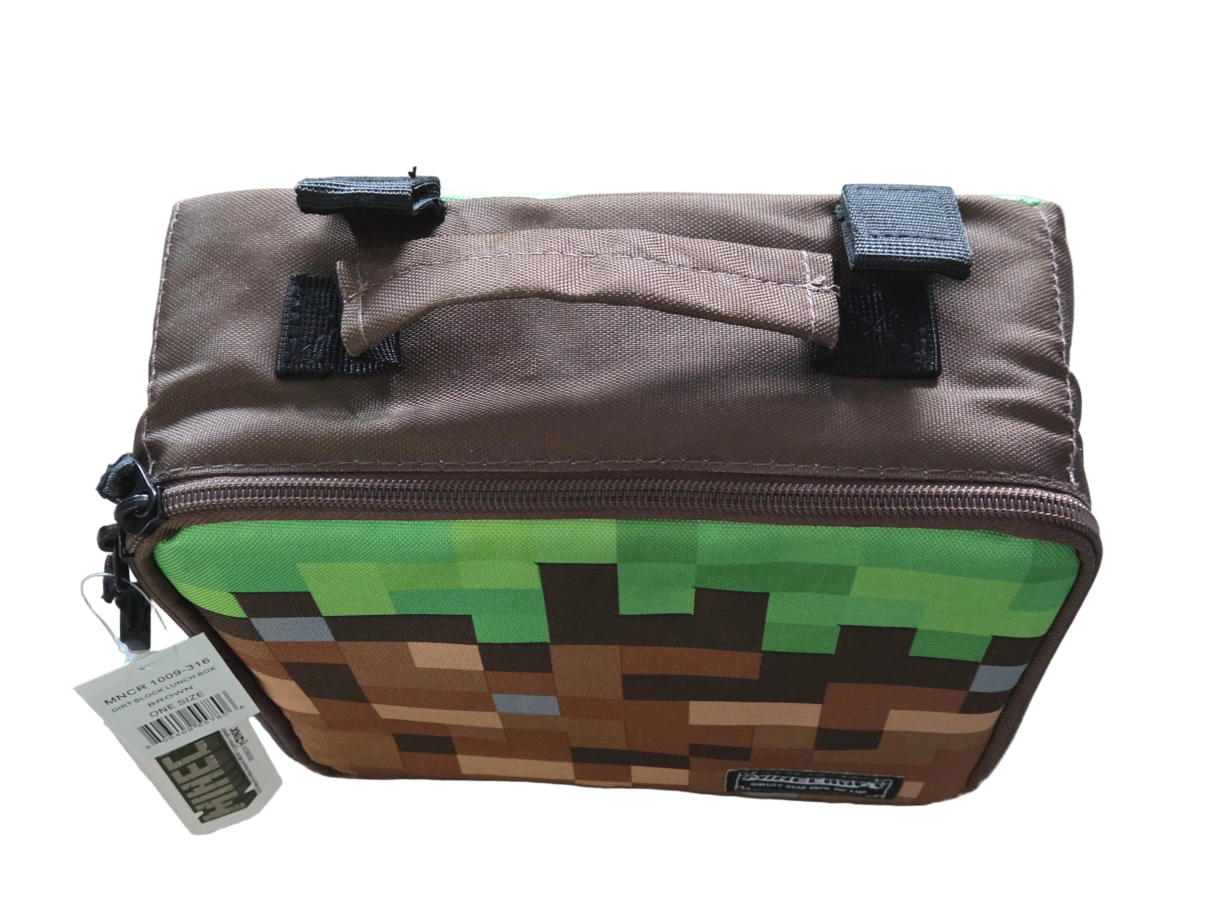 Minecraft Grass Block Insulated Lunch Bag