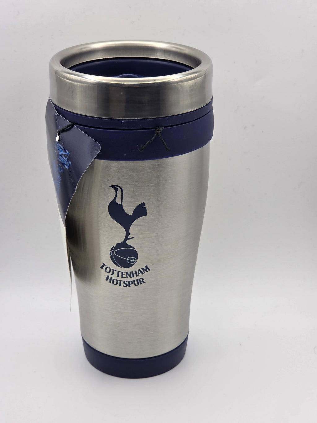 Official Tottenham Hotspur Silver Stainless‑Steel Travel Mug