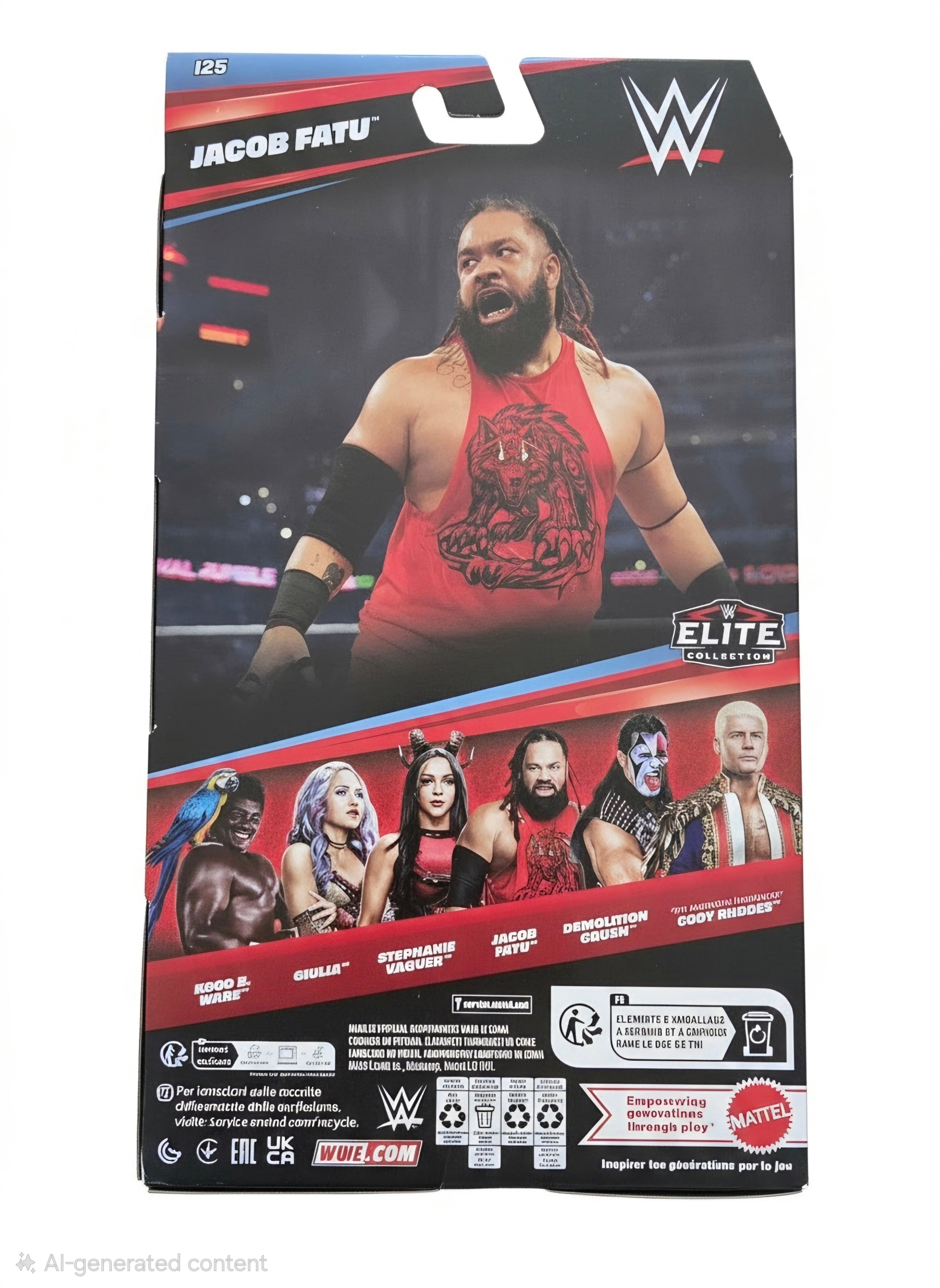WWE Elite Figure Jacob Fatu Collectable Toy