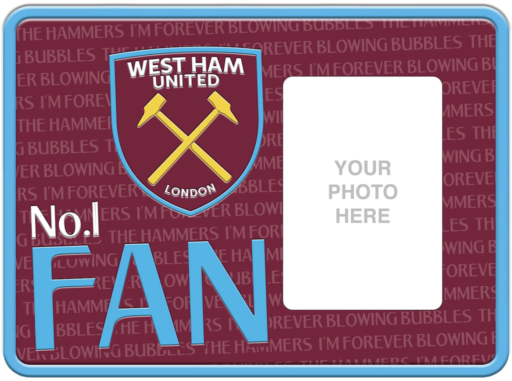 Official West Ham United Metal Embossed Photo Frame