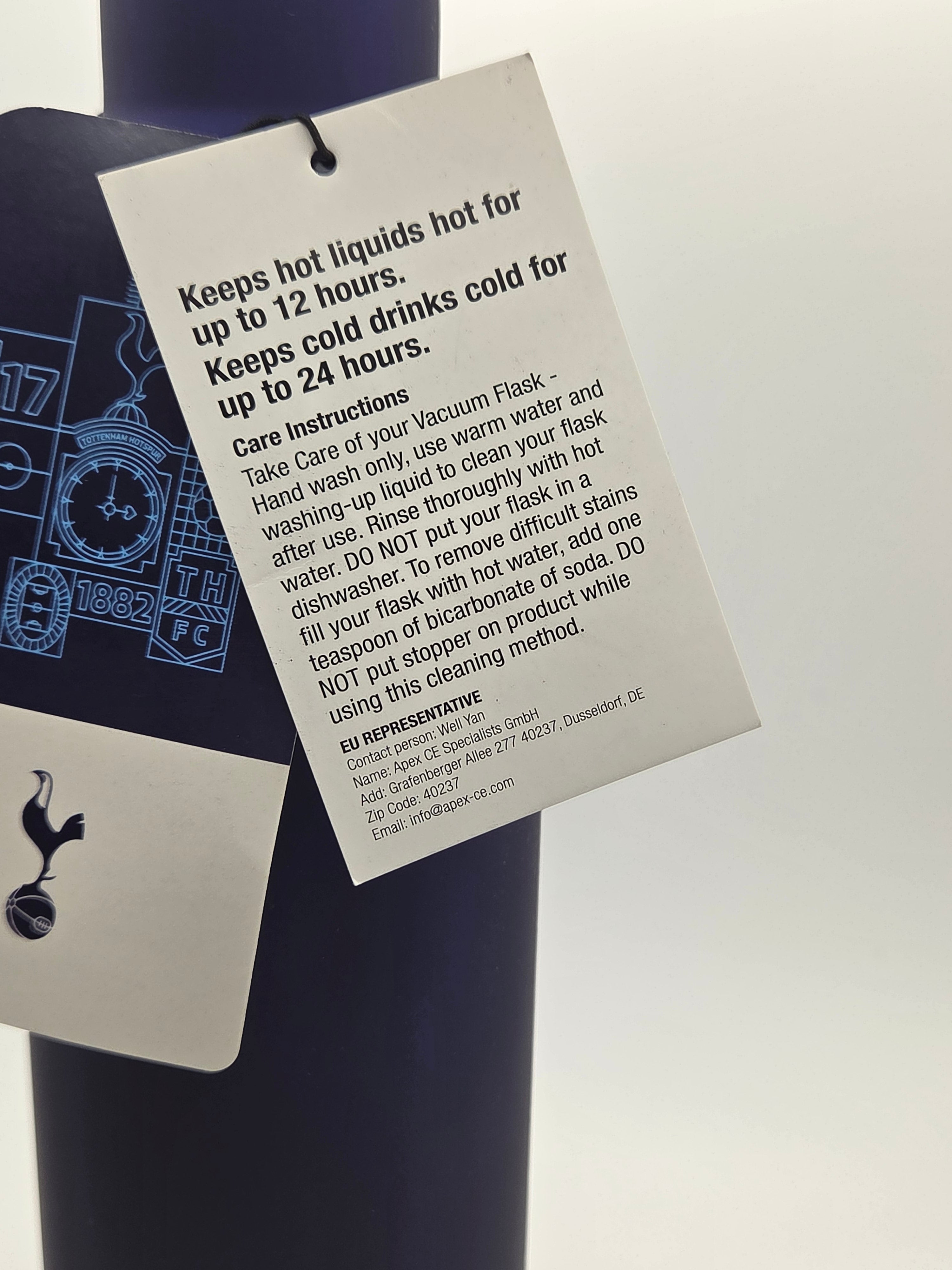 Tottenham Hotspur Stainless Steel Drinks Bottle Flask