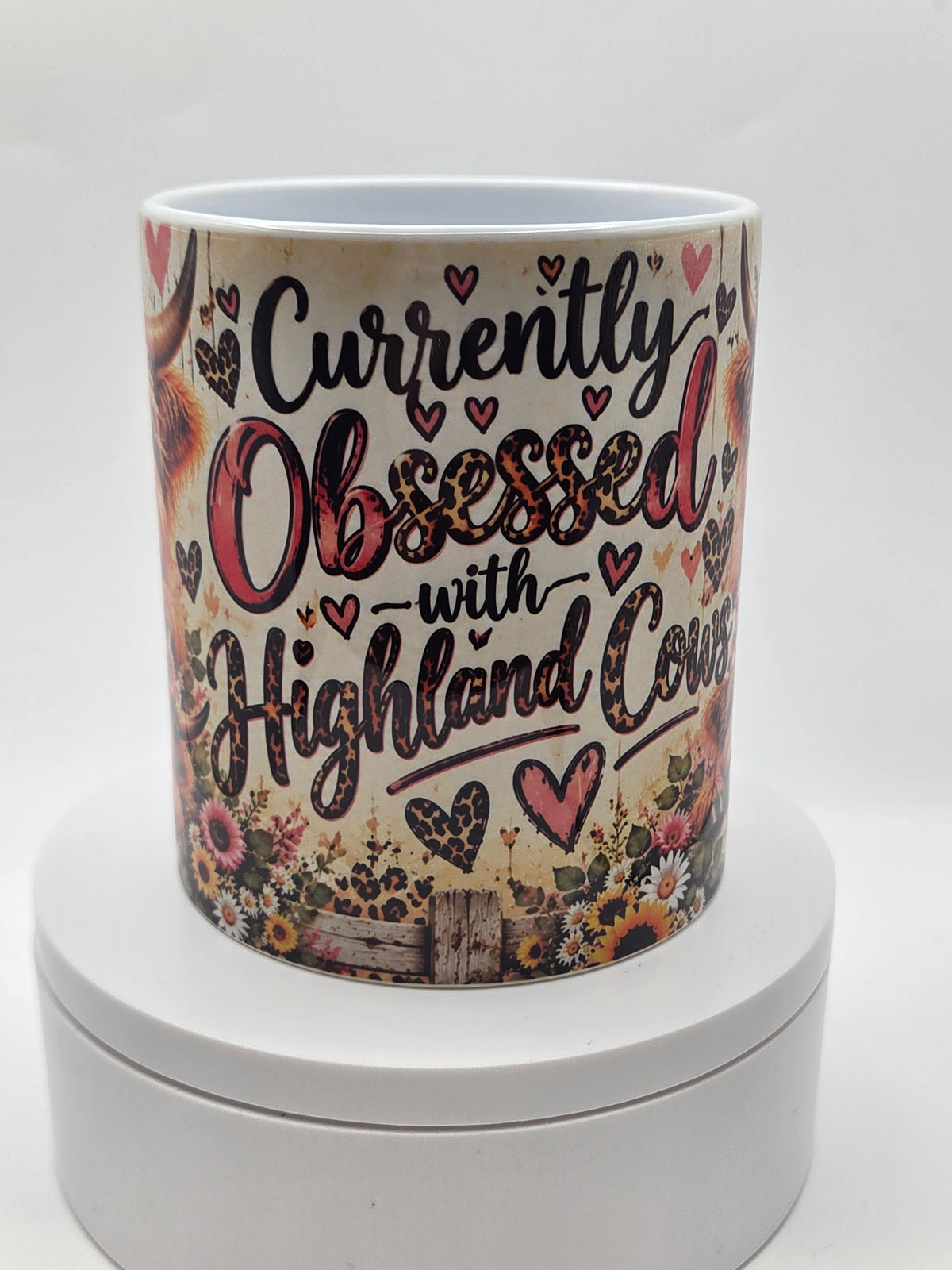 Highland Cow Sublimation Print 11oz Mug