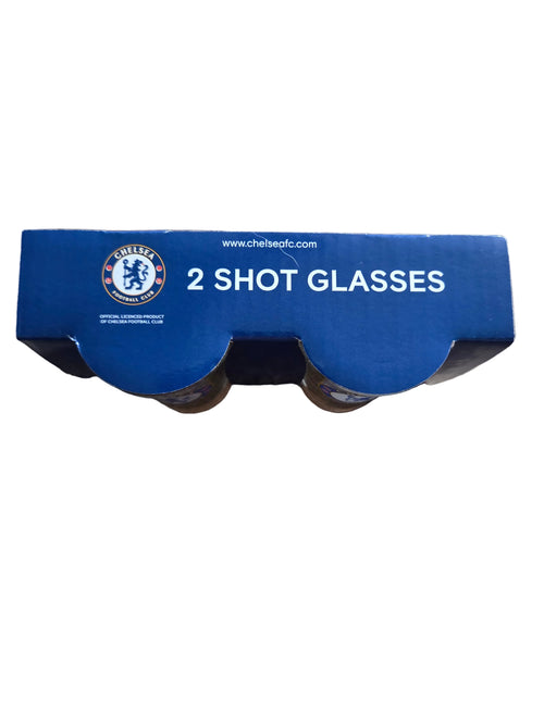 Chelsea FC 2 Pack Shot Glasses