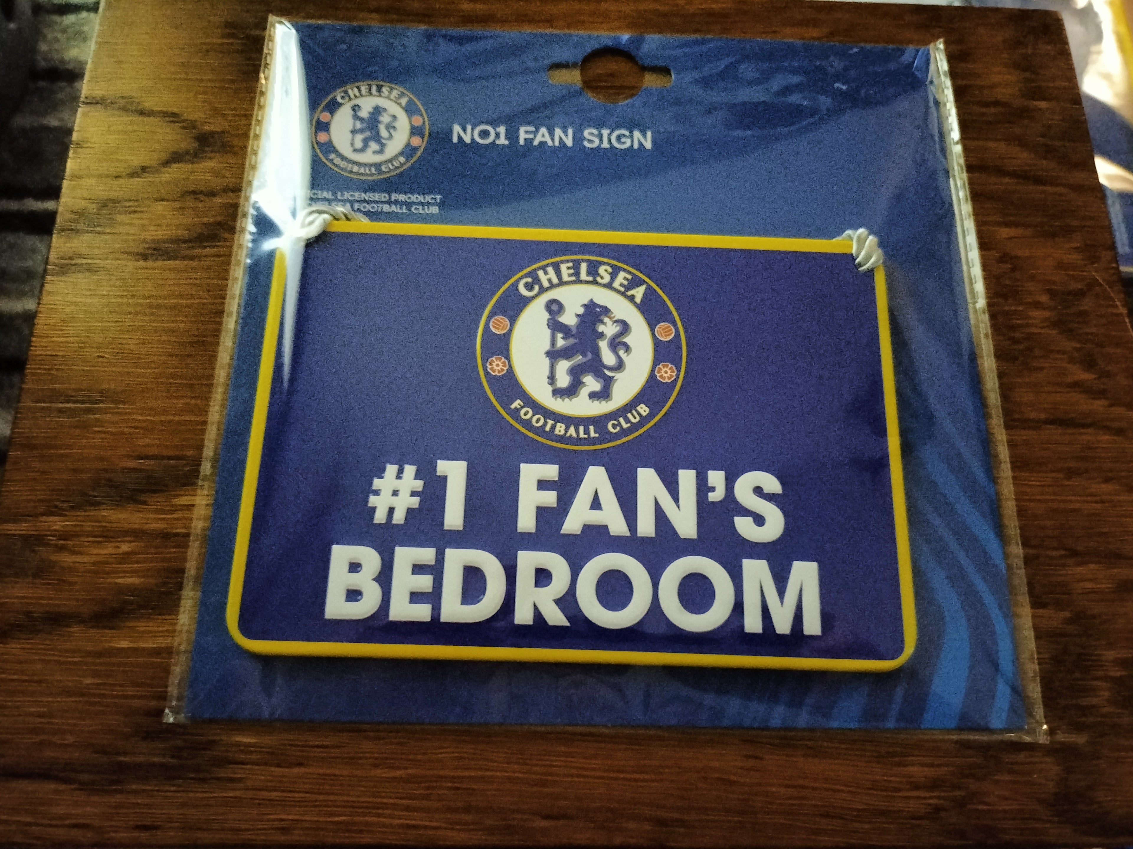 Official Chelsea FC #1 Fan's Bedroom Sign