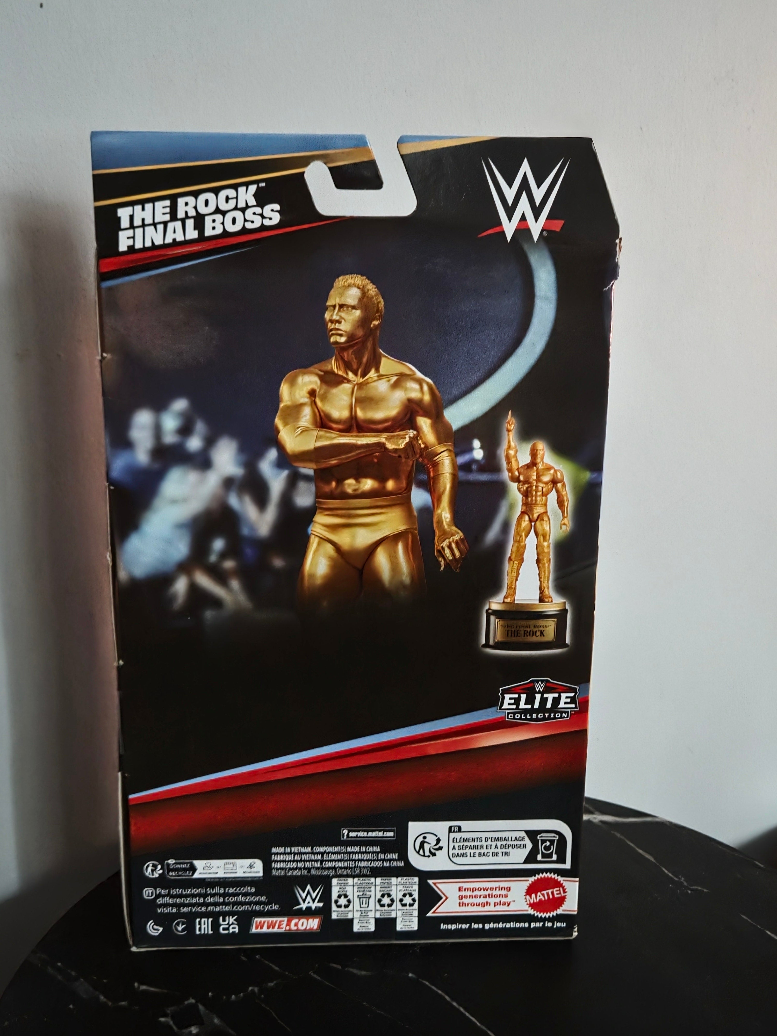 WWE The Rock "Final Boss" Gold Edition Elite Figure Collectable
