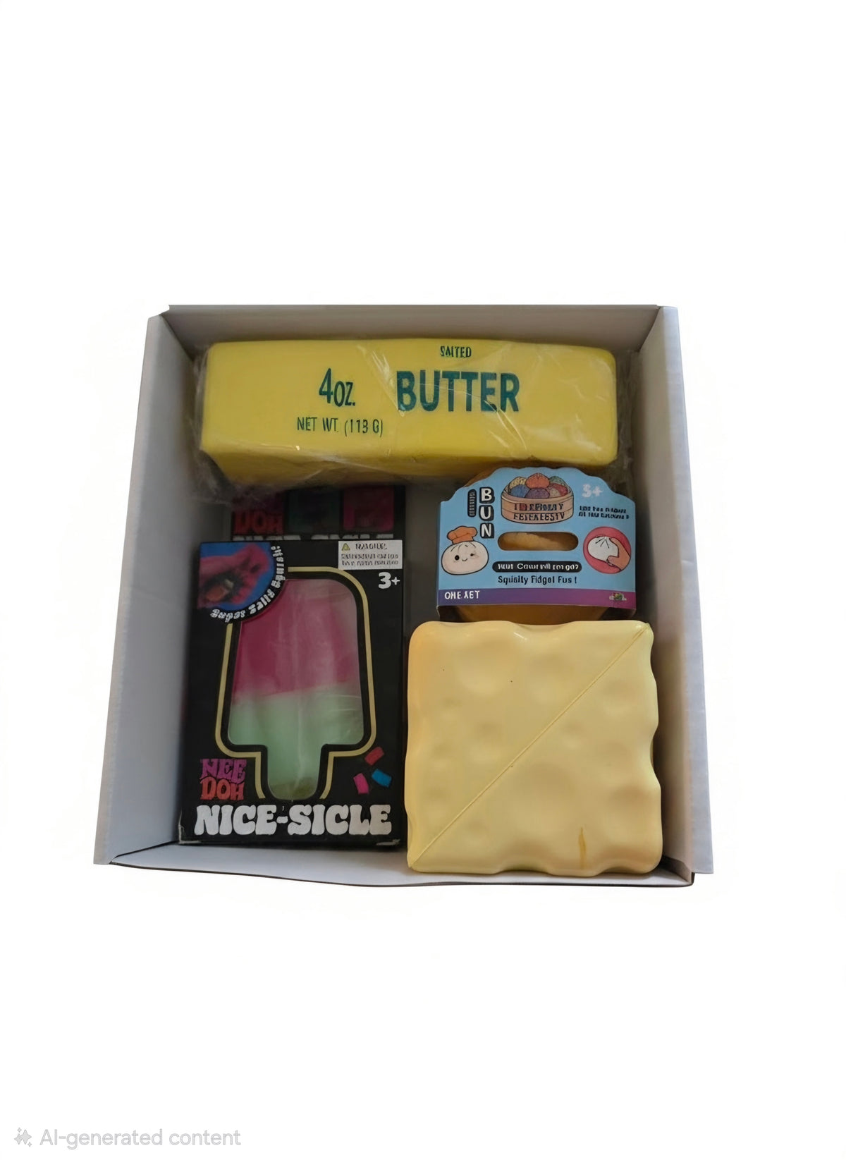 Squishy Sensory Toy Gift Butter Cheese Duming Nee Doh Set