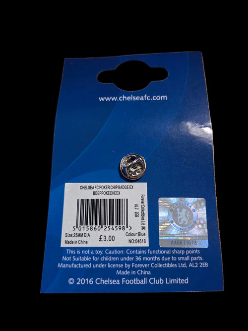 Chelsea FC Poker Chip Metal Pin Badge