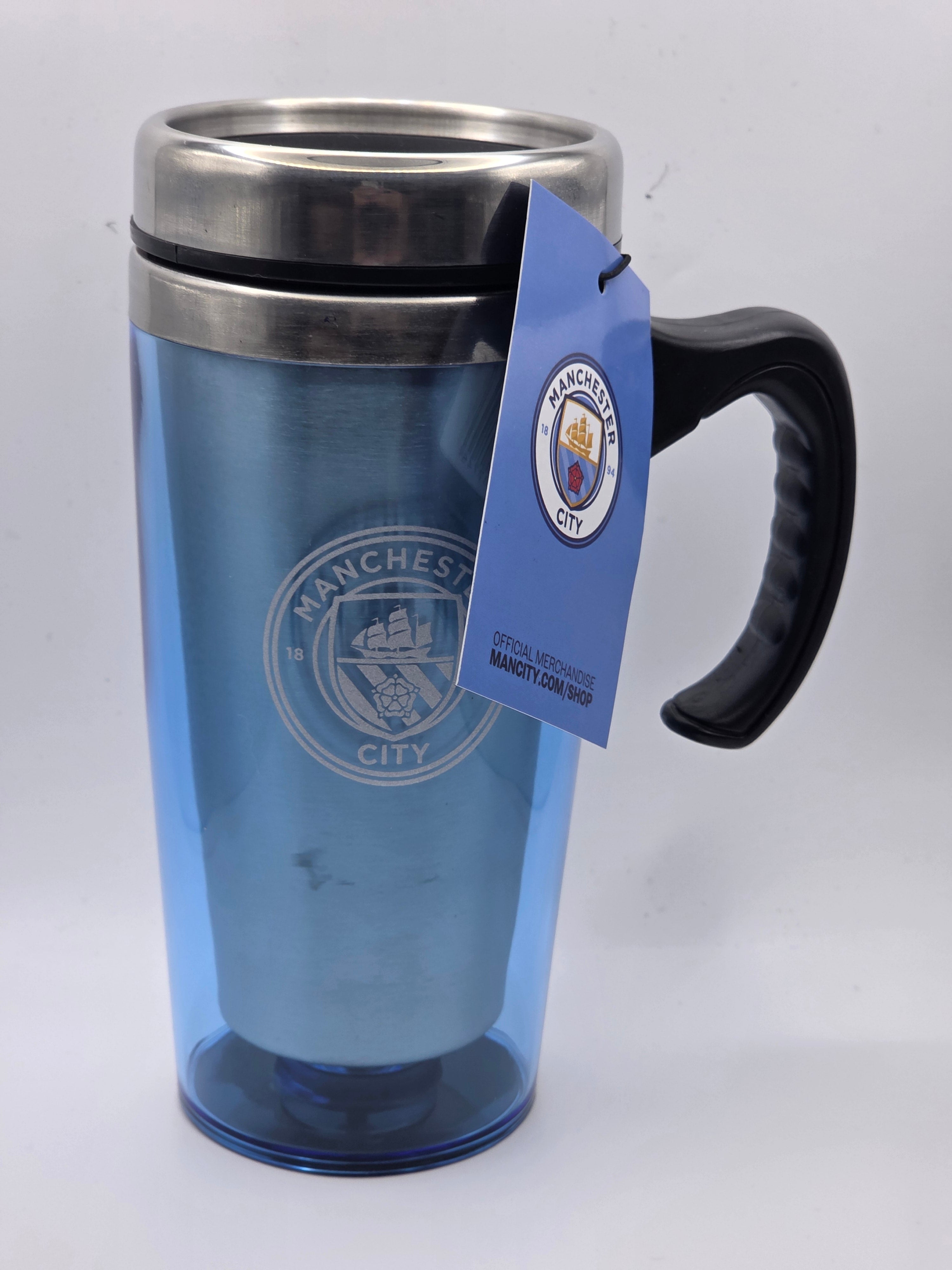 Official Manchester City Stainless‑Steel Travel Mug