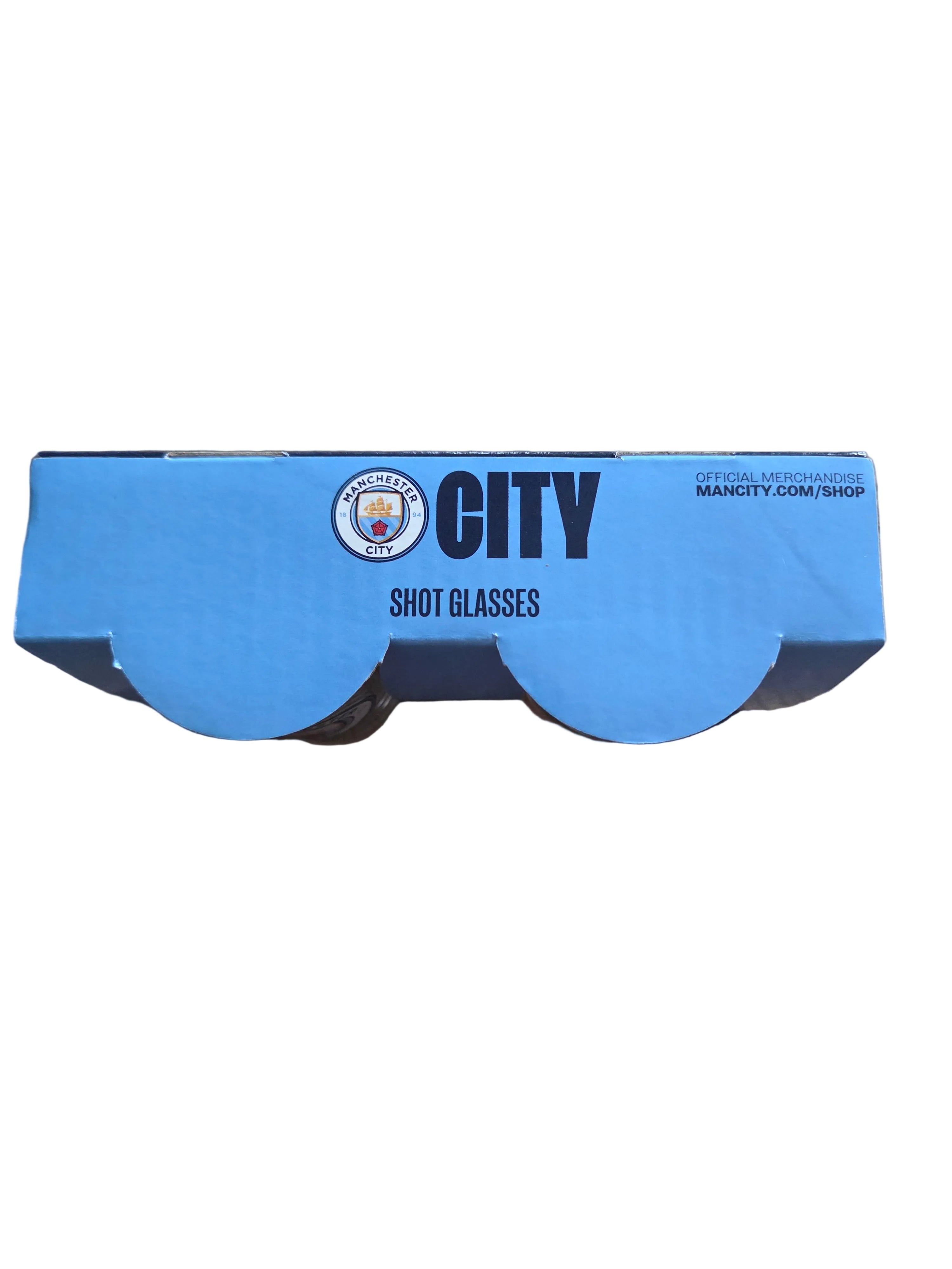 Manchester City 2 Pack Shot Glasses