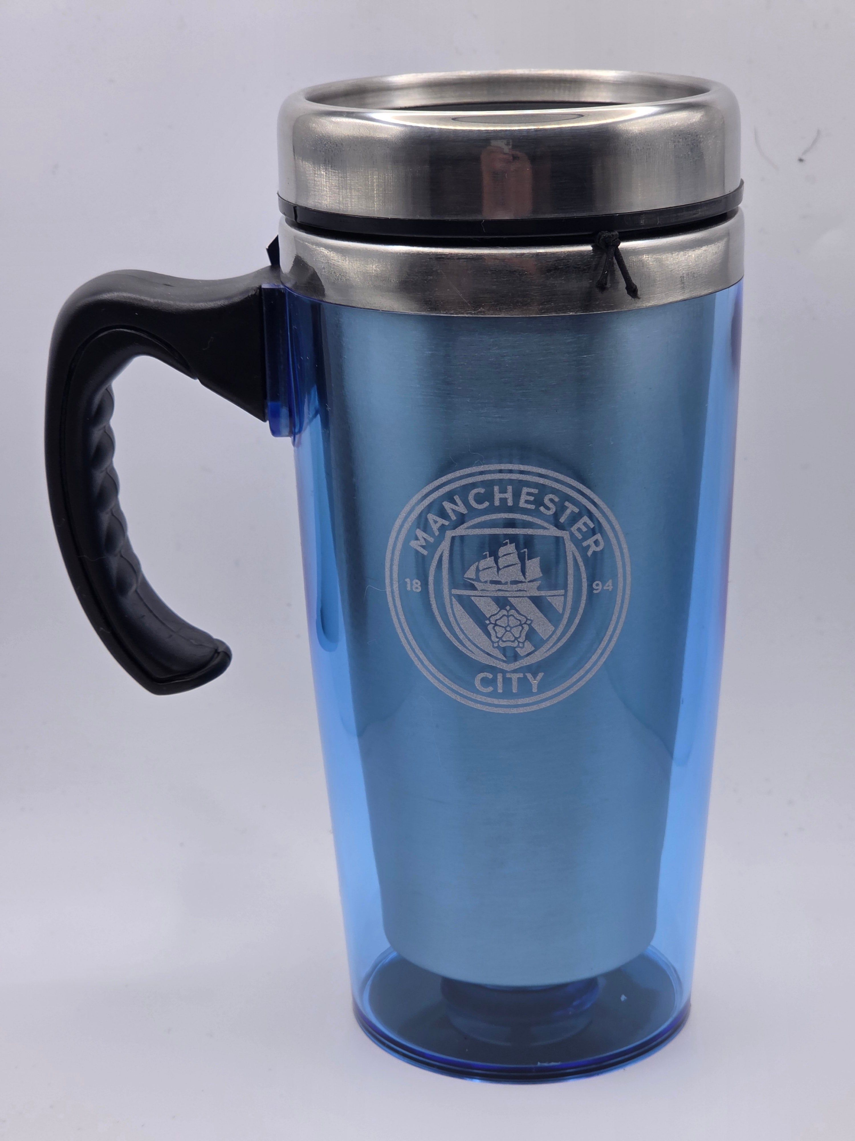 Official Manchester City Stainless‑Steel Travel Mug