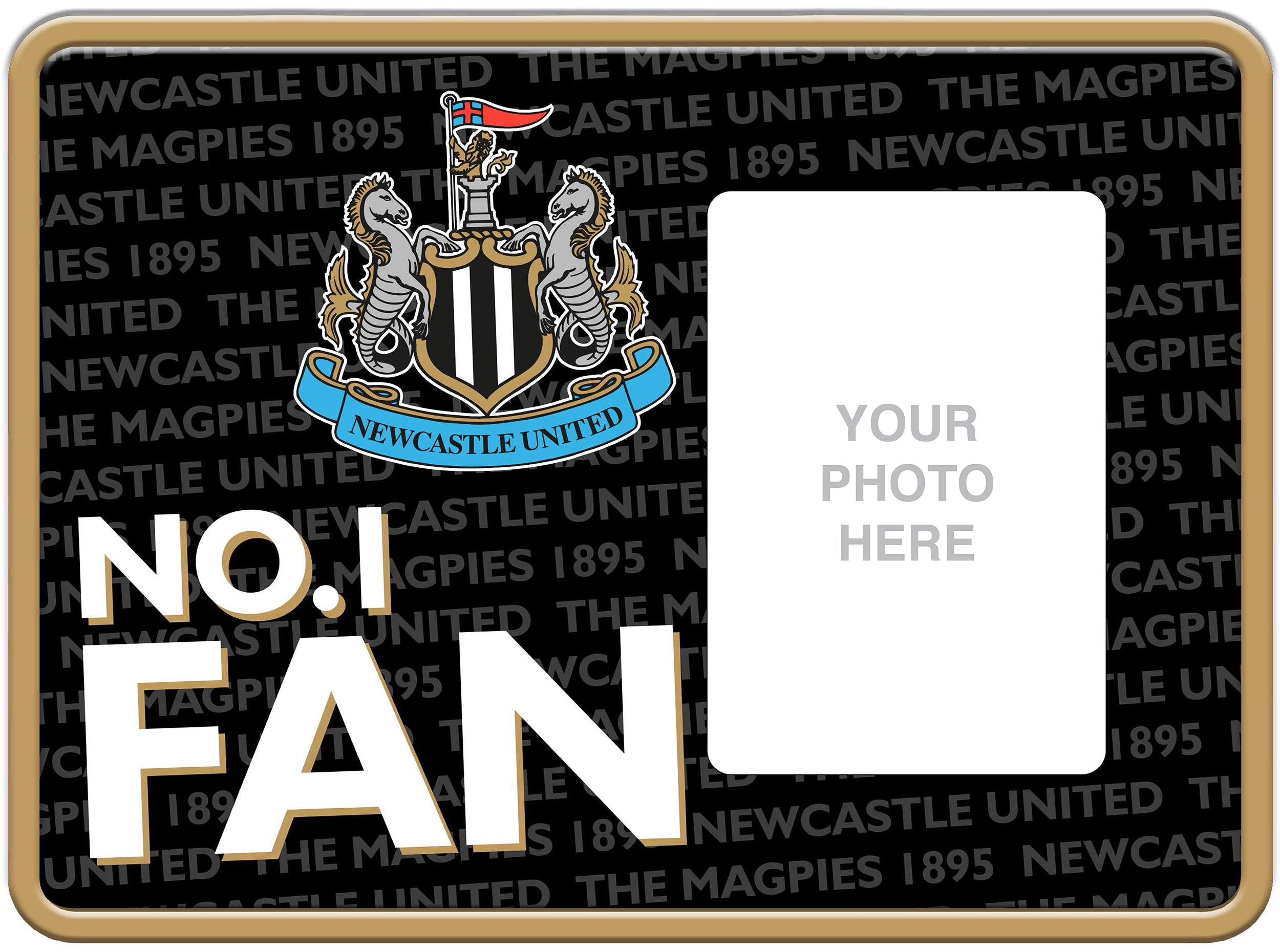 Official Newcastle United FC Metal Embossed Photo Frame