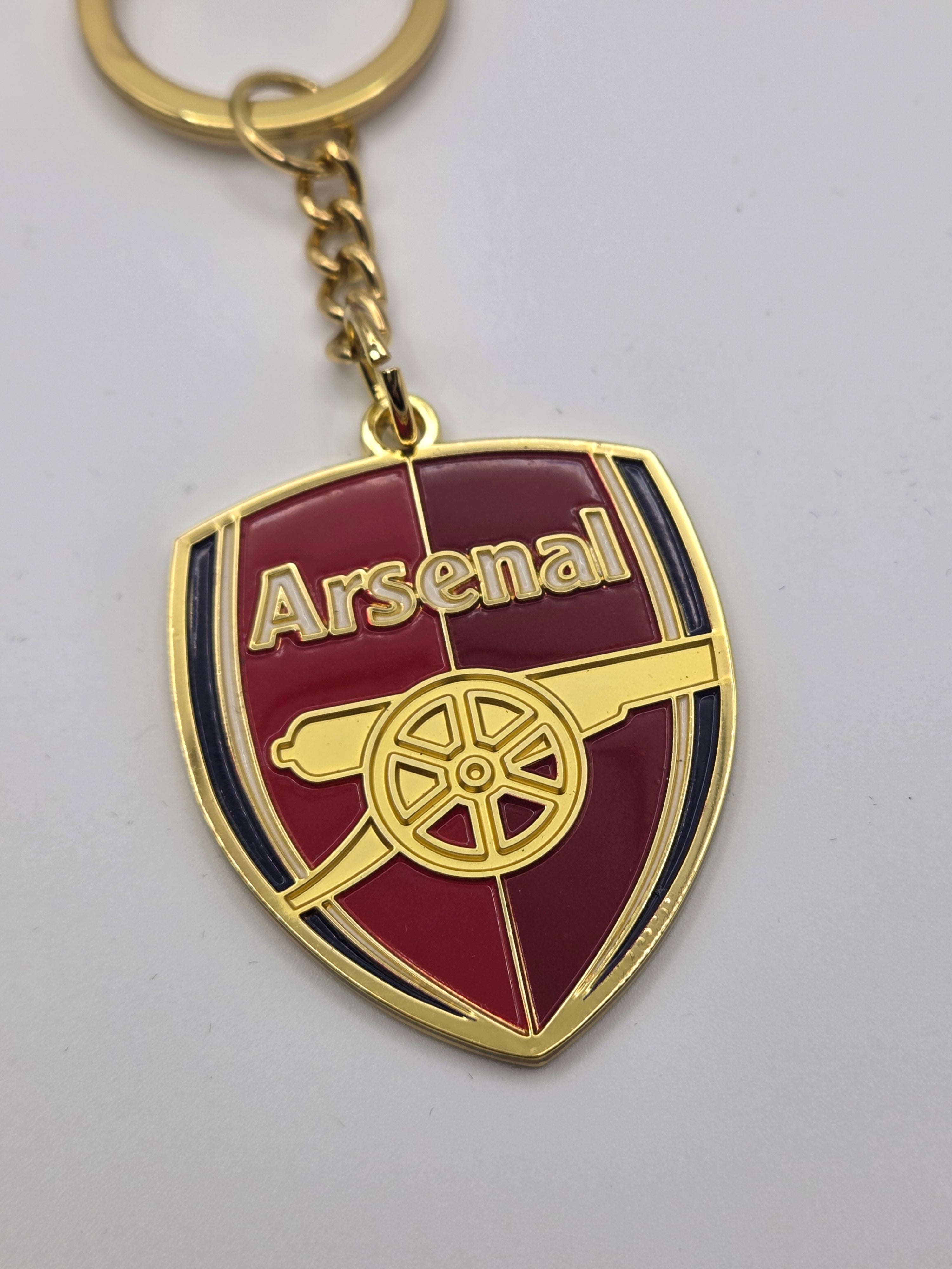 Official Arsenal FC Gold Crest Keyring