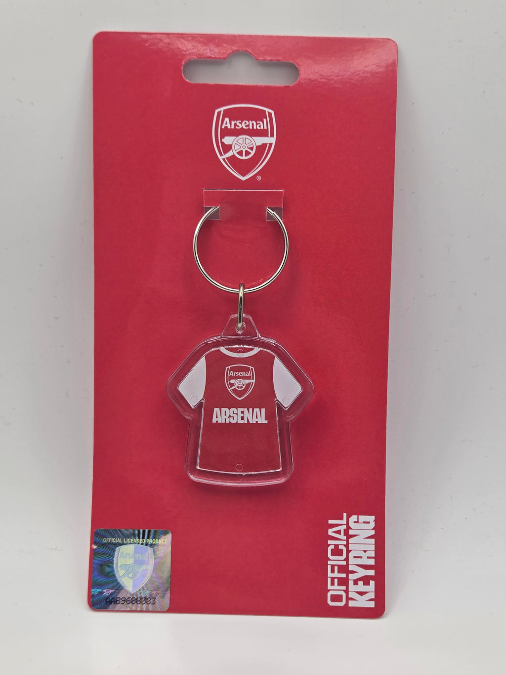 Official Arsenal FC Acrylic Kit Shape Keyring