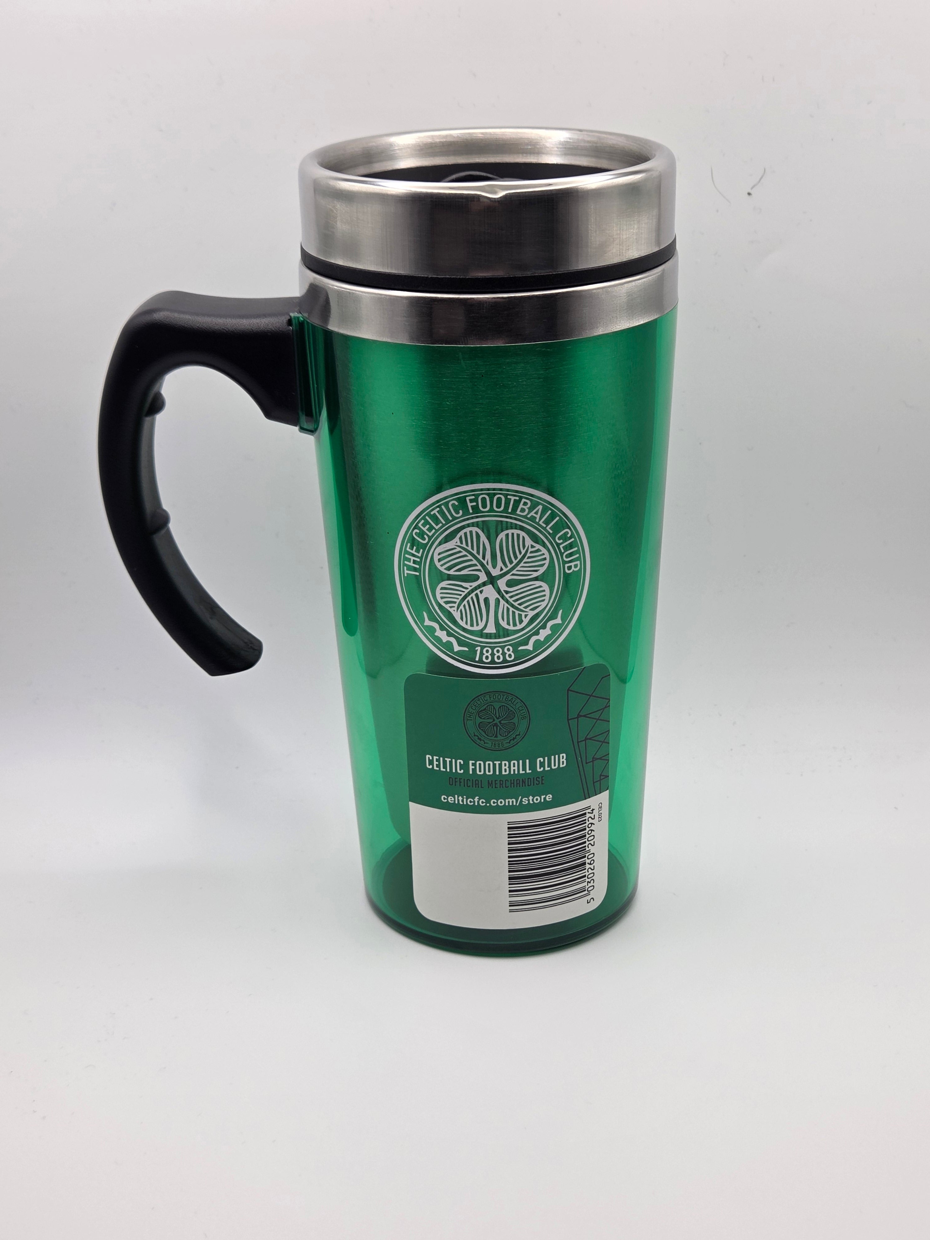 Official Celtic FC Green Stainless‑Steel Travel Mug