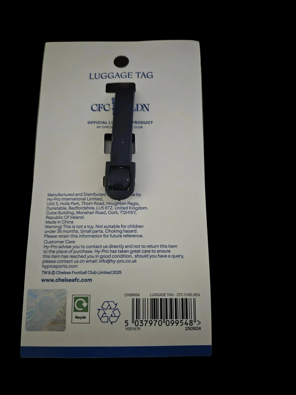 Chelsea FC PVC Luggage Suitcase Tag