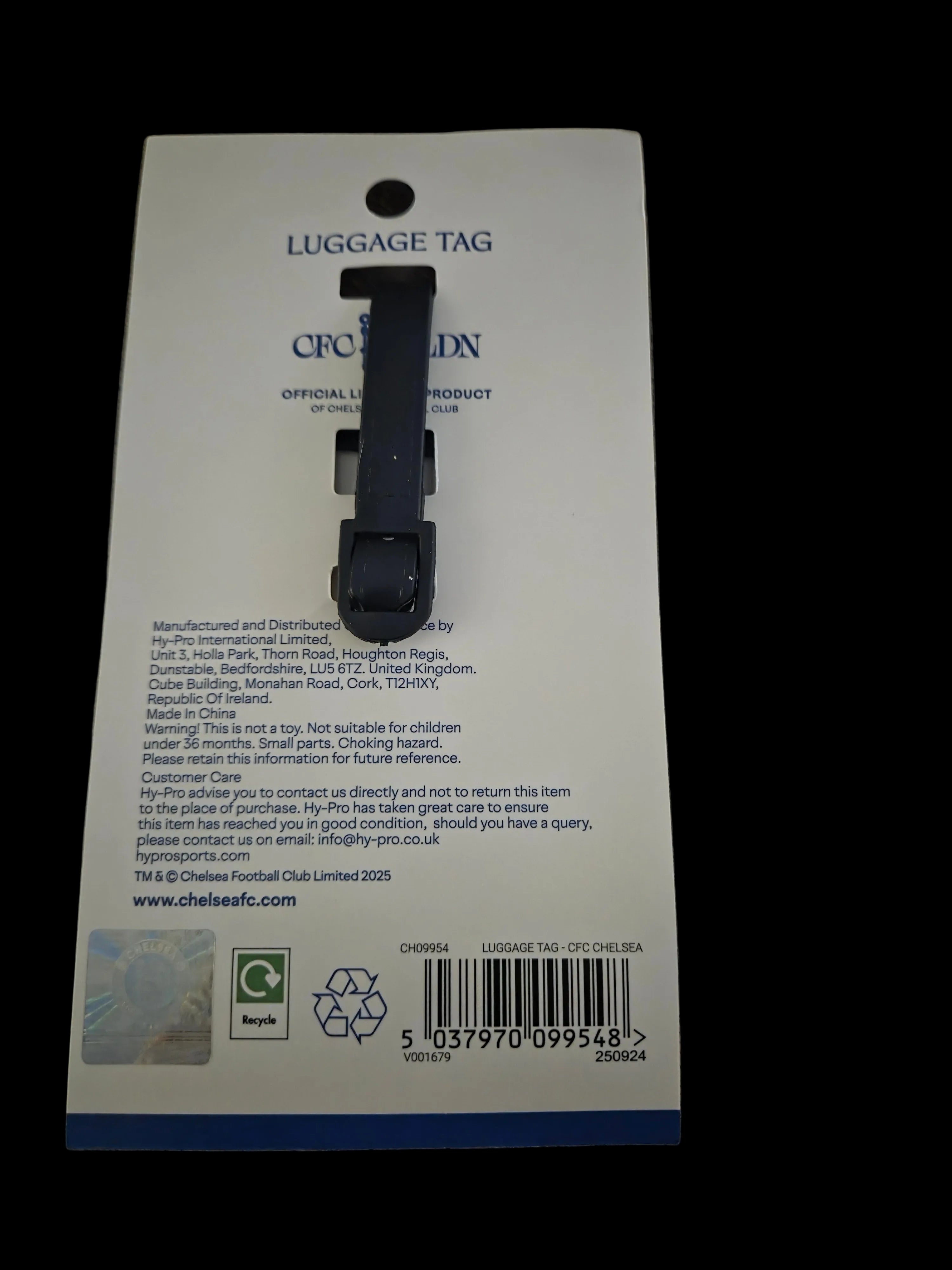 Chelsea FC PVC Luggage Suitcase Tag