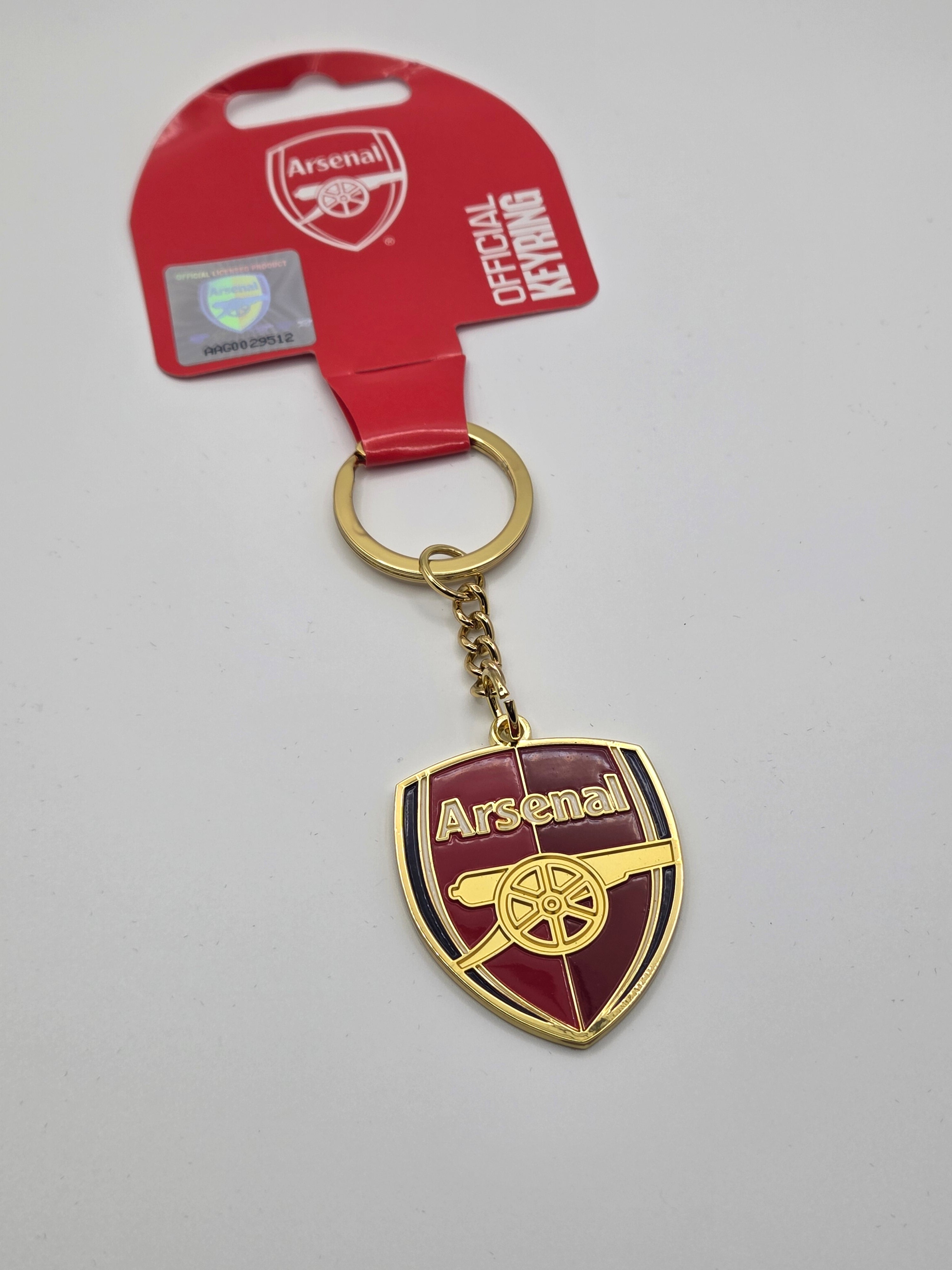 Official Arsenal FC Gold Crest Keyring
