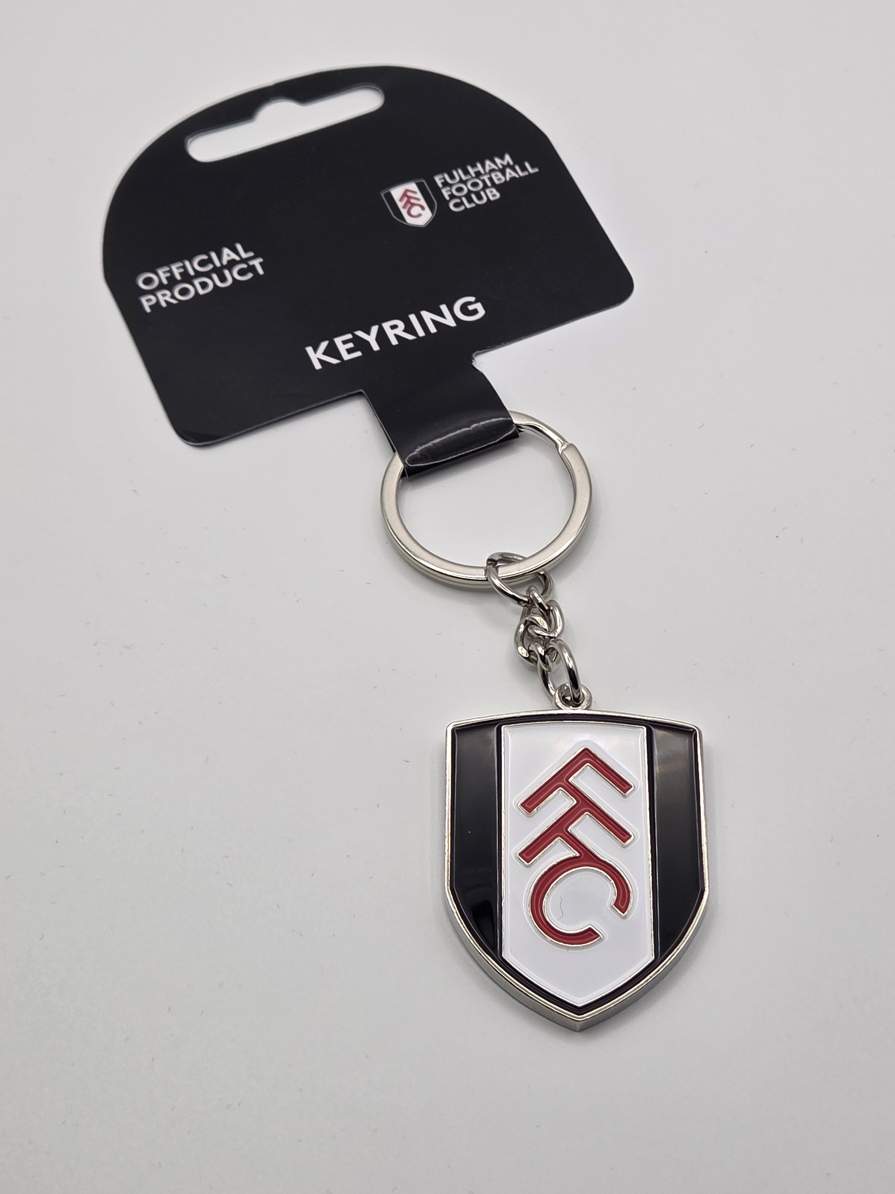 Official Fulham FC Metal Crest Keyring