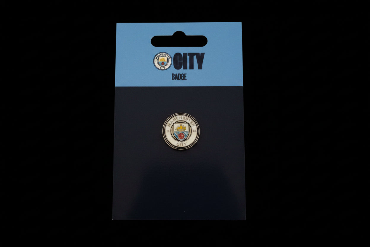 Manchester City Metal Crest Pin Badge