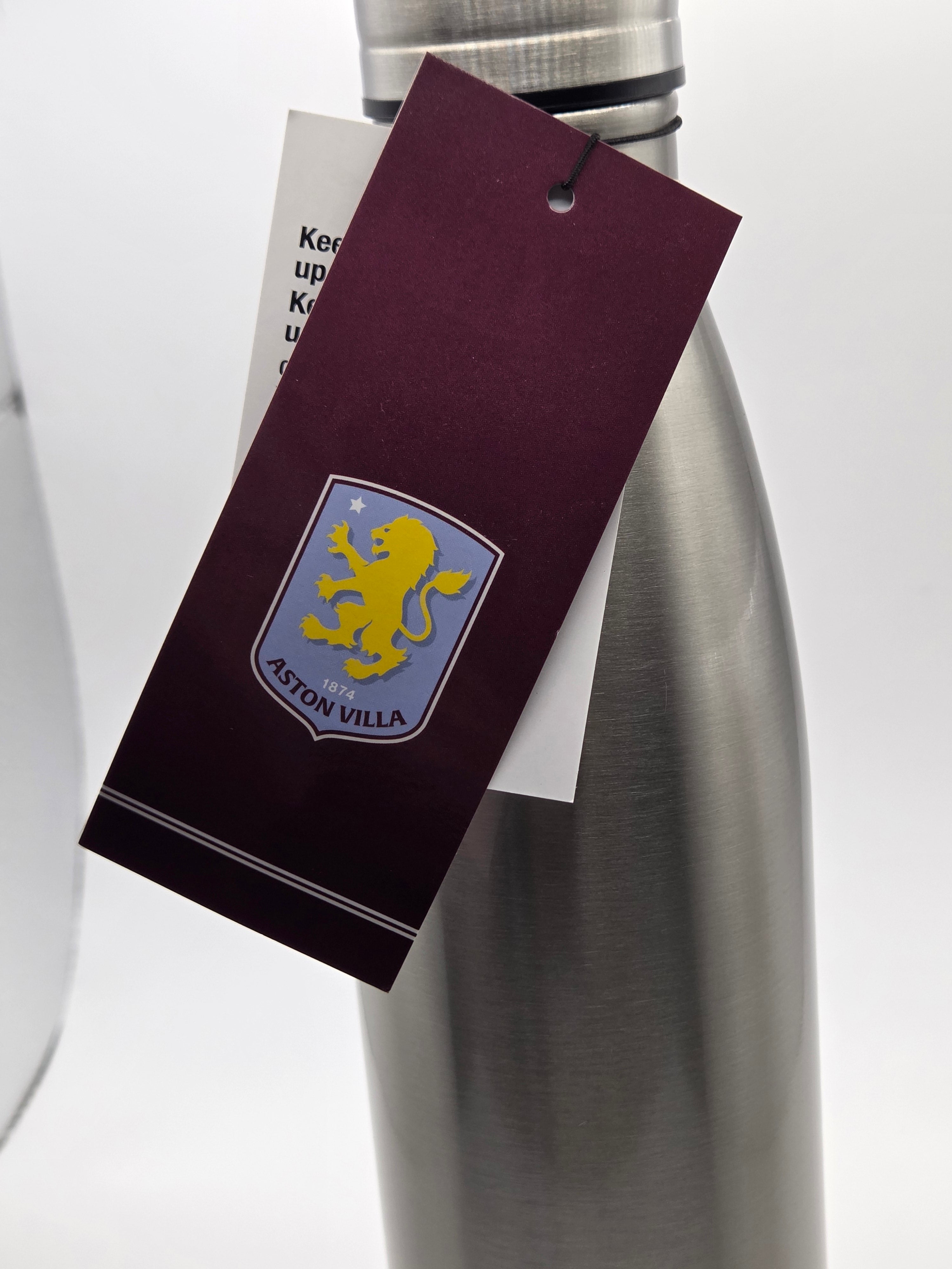 Aston Villa FC Stainless Steel Drinks Bottle Flask