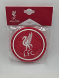 Official Liverpool FC 2 Pack Rubber Coasters