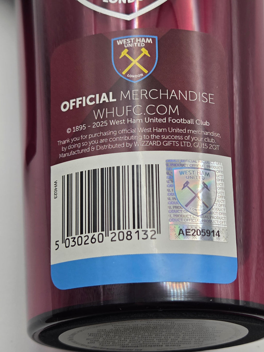 West Ham United Travel Mug