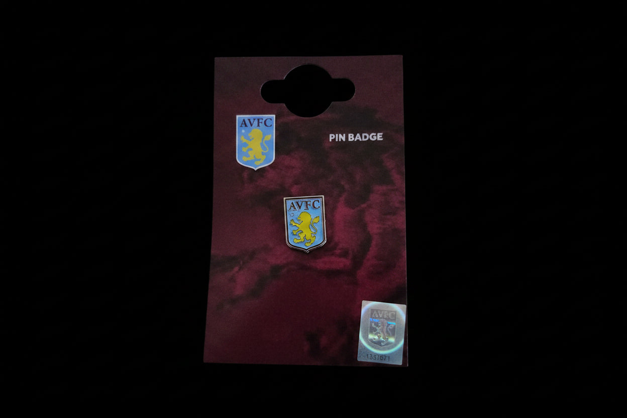 Aston Villa FC Metal Crest Pin Badge