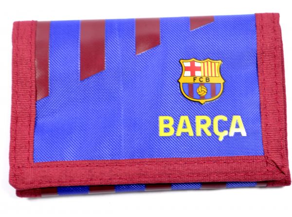 FC Barcelona Trifold Canvas Wallet