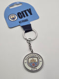 Manchester City FC Metal Crest Keyring