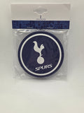 Official Tottenham Hotspur 2 Pack Rubber Coasters