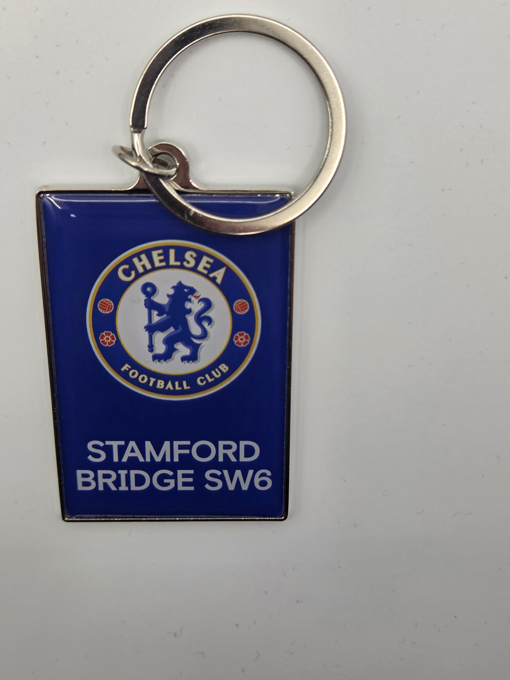 Official Chelsea FC Metal Keyring with Velvet Bag